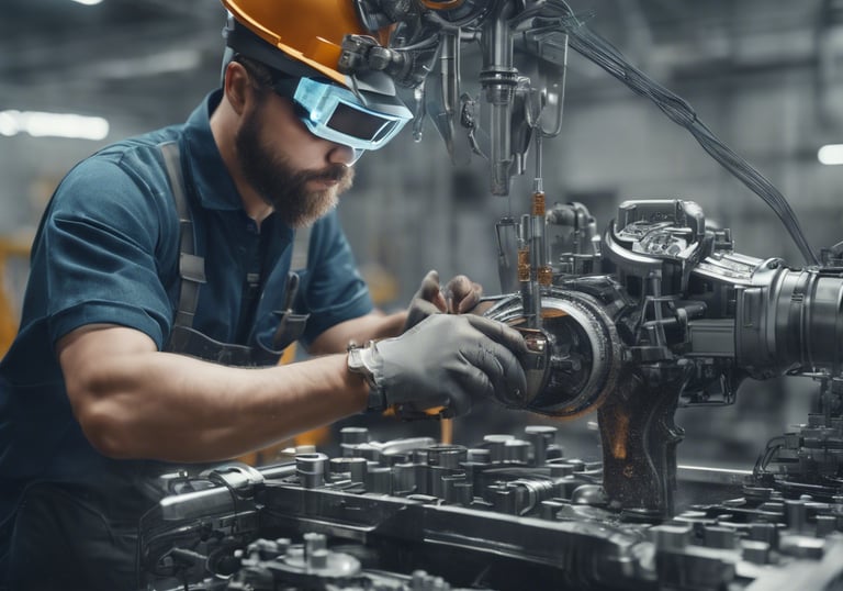 a room with many machines