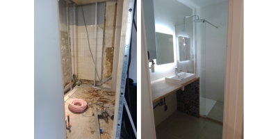 Rénovation complète d'une salle de bain à Oullins près de Lyon
