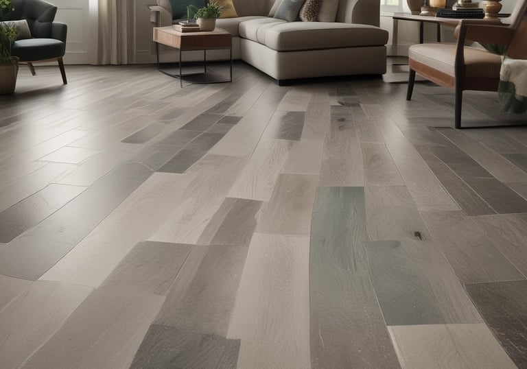 A well-lit interior showroom with a variety of modern and ornate chandeliers and light fixtures. The walls are red and black, and the floor is shiny white tile. There are chairs, small tables, and various decor items throughout the space. A red carpet runs down the center towards a window displaying outdoor scenery.