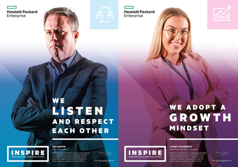 HPE Values poster campaign