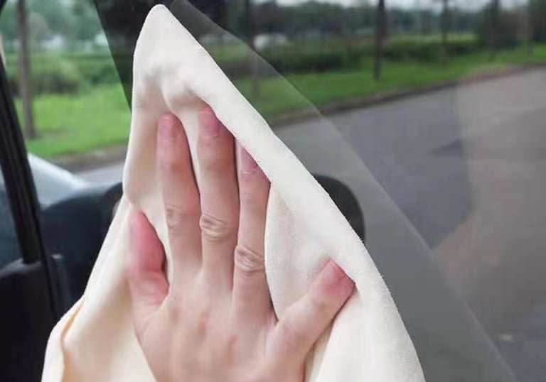 glass towel,sheep skin towel,shammy leather