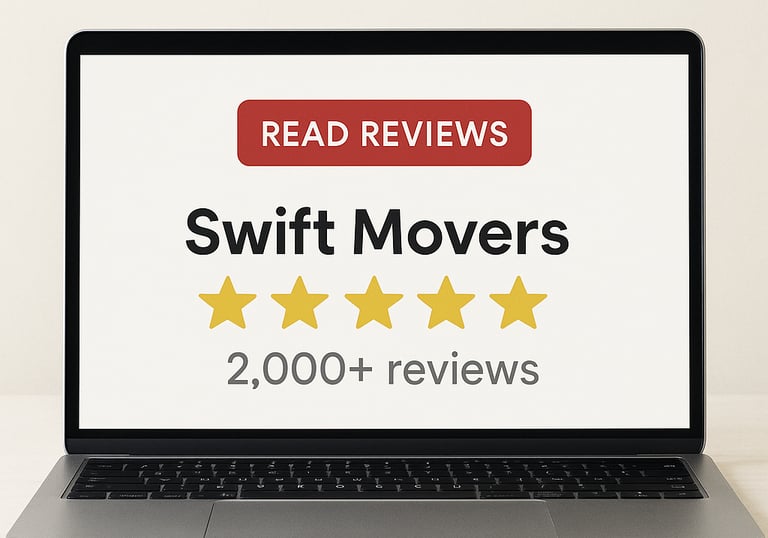 Swift Movers LLC – Trusted by thousands with over 2,000 verified Google reviews. Click to read what 