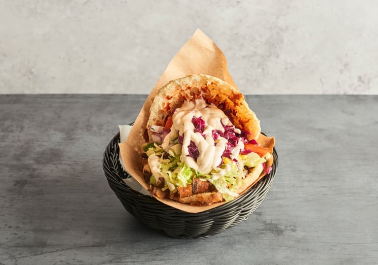 Frisk pita kebab fra Pita Kebab Amager i København