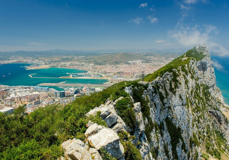 View of the Rock of Gibraltar