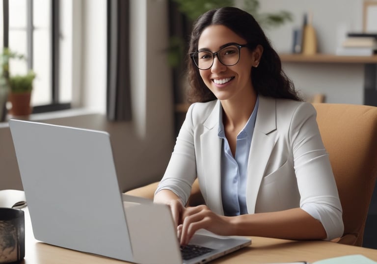 a man riding a skateboard down a street next to tall buildings