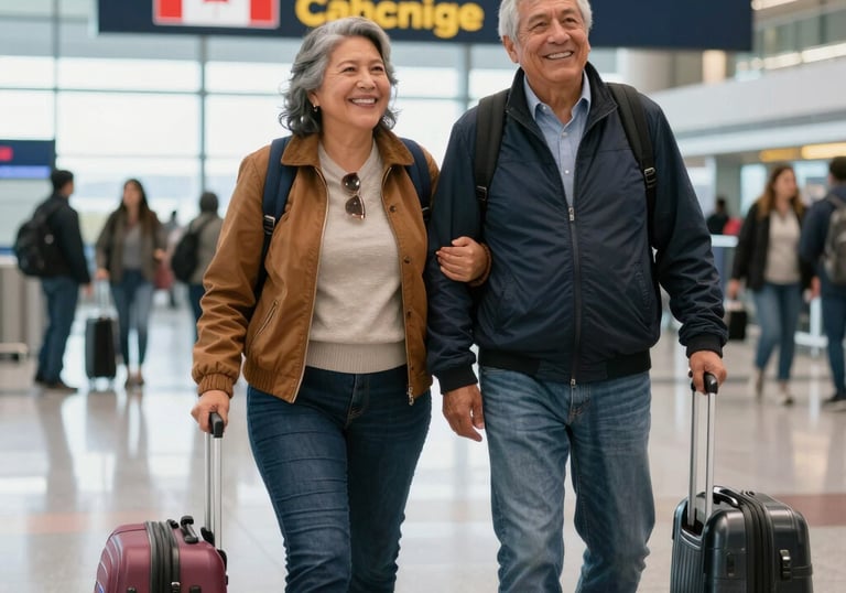 A joyful family celebrating together in a cozy Montreal home.