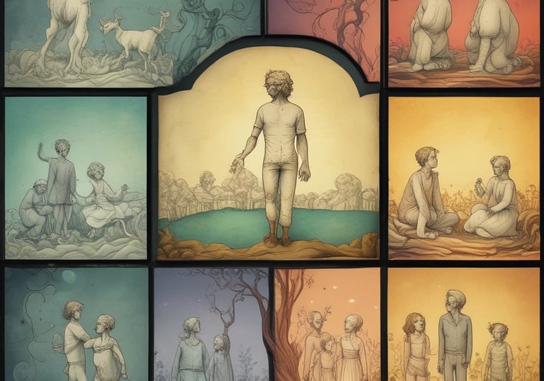 An open sheet music book displaying musical notations and lyrics. The pages are slightly blurred in the background, focusing on a section of the music with clearly visible notes and treble clef.