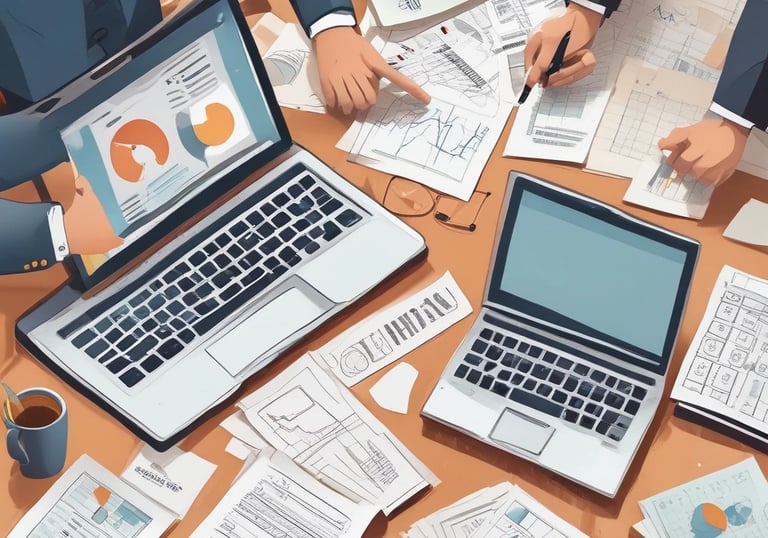 coffee mug near open folder with tax withholding paper