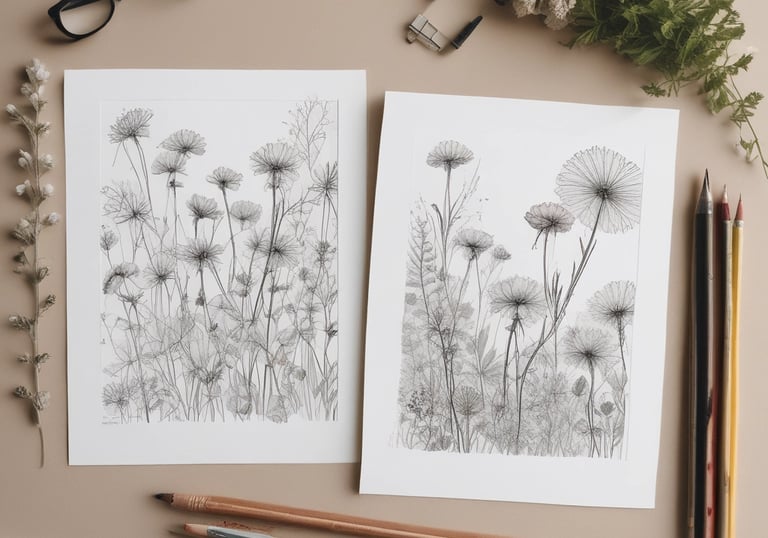 An inviting workspace with creative tools and cozy decor.