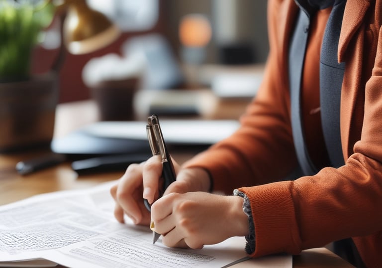 a man riding a skateboard down a street next to tall buildings
