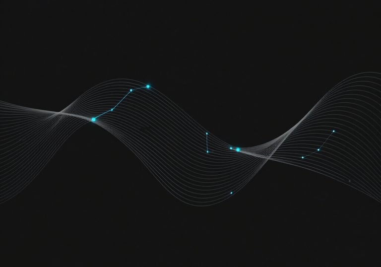Charcoal-toned close-up of data visualization screens highlighting efficiency metrics.