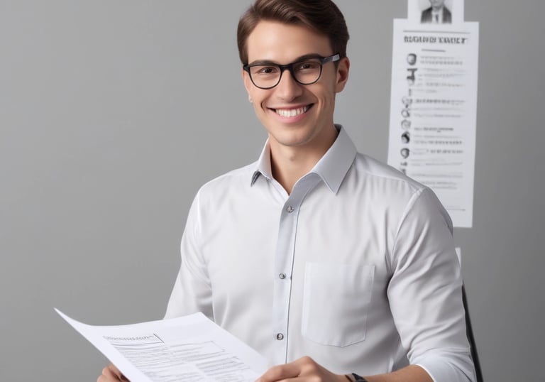 Technicien énergie qui consulte des documents