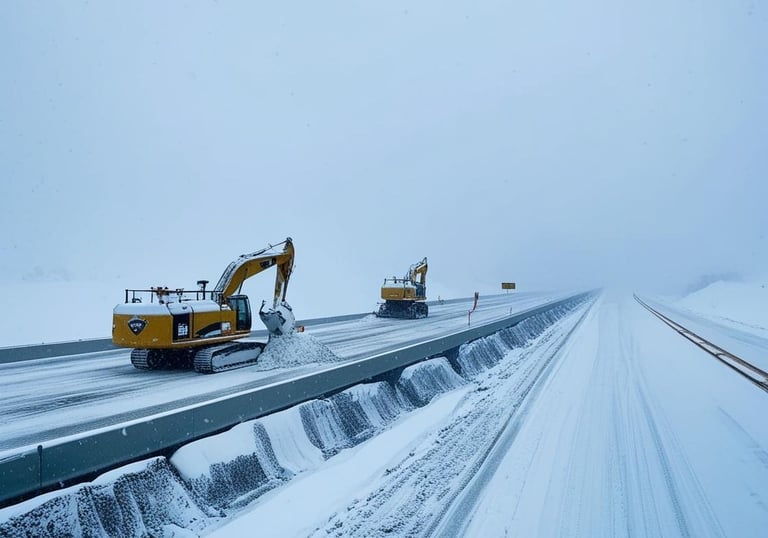 Bewachung Baustelle Straßenbau