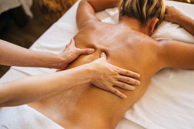woman getting a massage