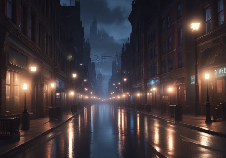 Close-up of script pages with handwritten notes under a bright desk lamp.