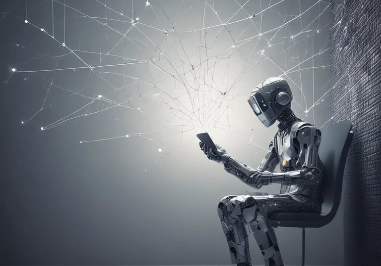 Bright and modern visual content examples on screens and print.