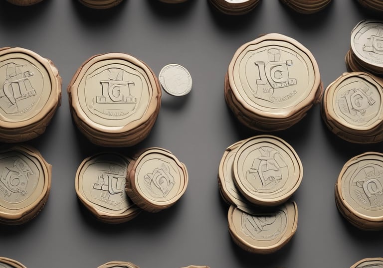 An elderly couple happily reviewing their LIC retirement plan documents together.