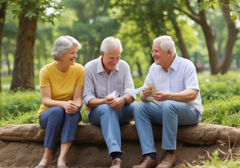 A financial advisor explaining LIC retirement options to a middle-aged client in a bright office.