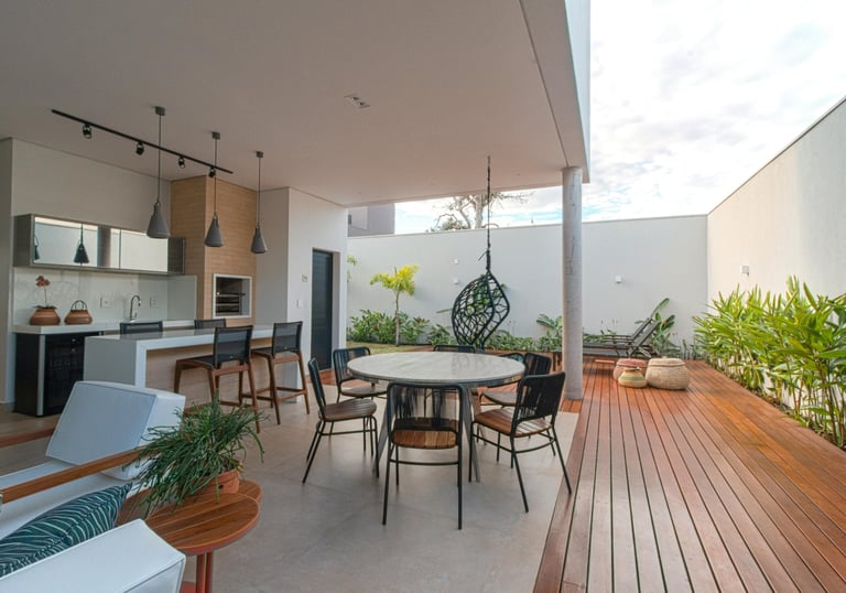 Construção e remodelação de áreas gourmet com acabamentos modernos