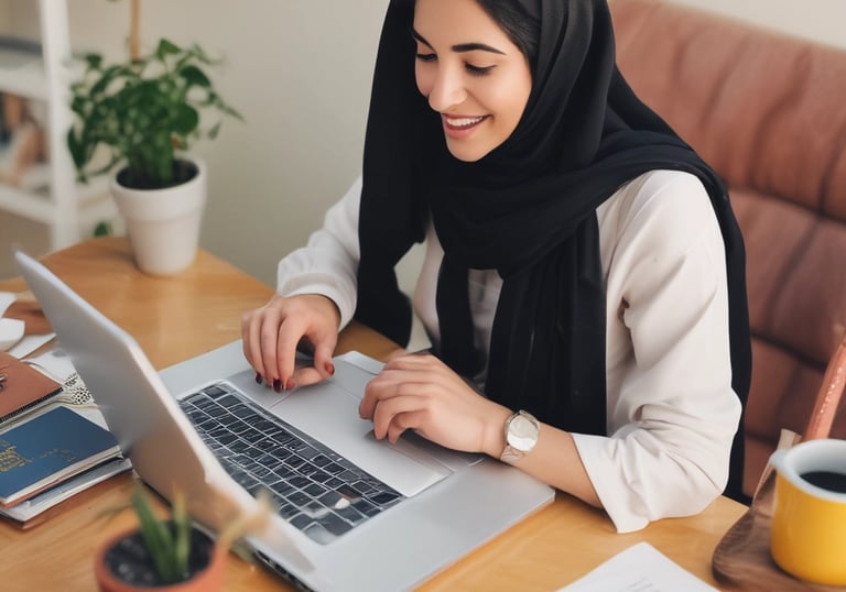 A diverse group of students engaged in an interactive Arabic language training session.