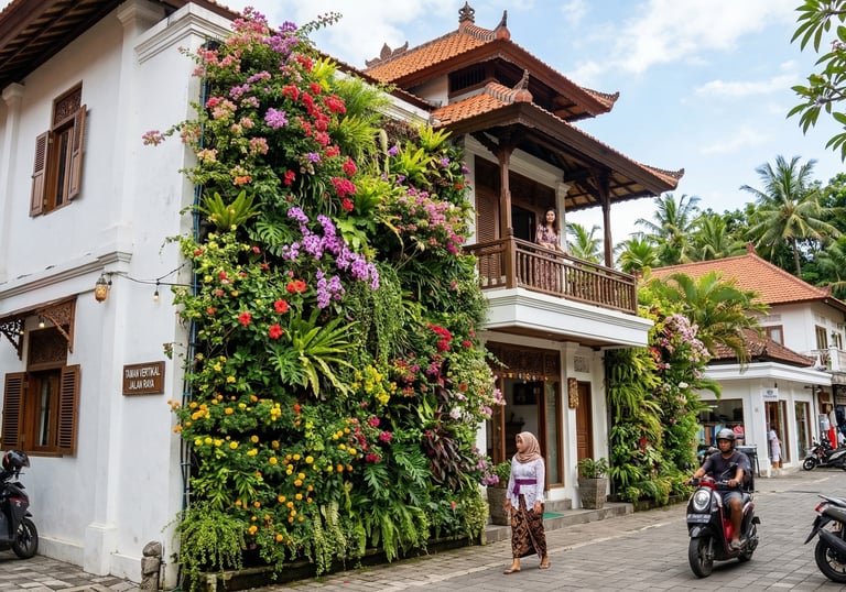 pemubuatan taman vertical atau vertical garden