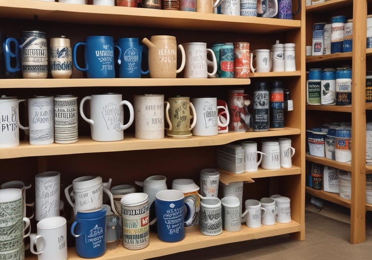 Hands holding a custom-designed notebook with a unique and artistic cover.