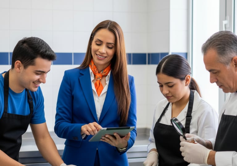 Capacitación empresarial en liderazgo y desarrollo humano para pymes del sector alimentos.