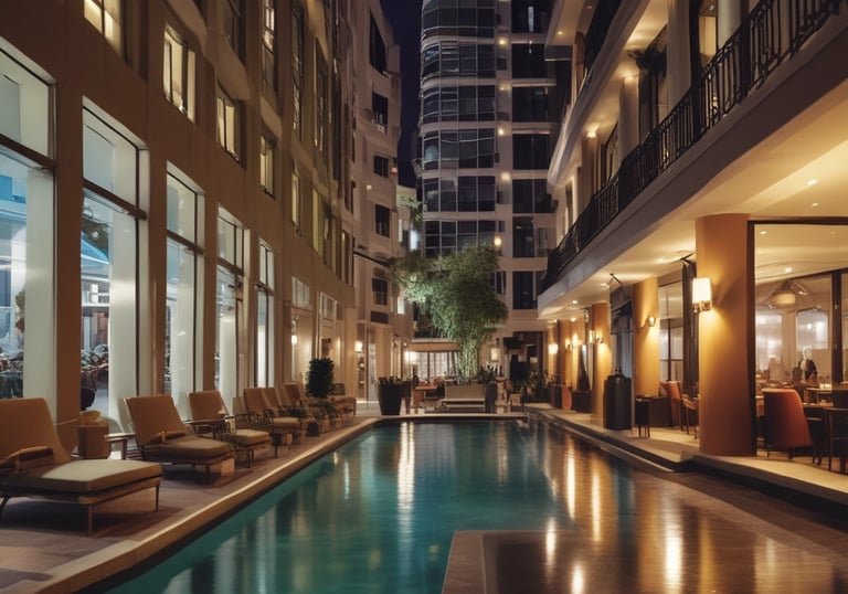 Professional architect reviewing technical floor plans and business documents at a wooden office desk.