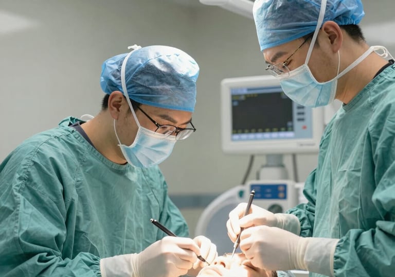 A neurologist examining brain scans on a digital screen in a modern office.