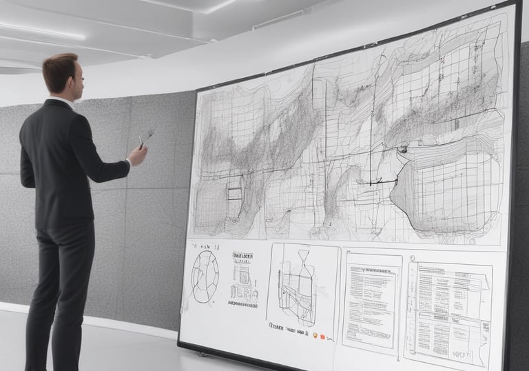 Illustration of AI-driven automation streamlining project workflows.