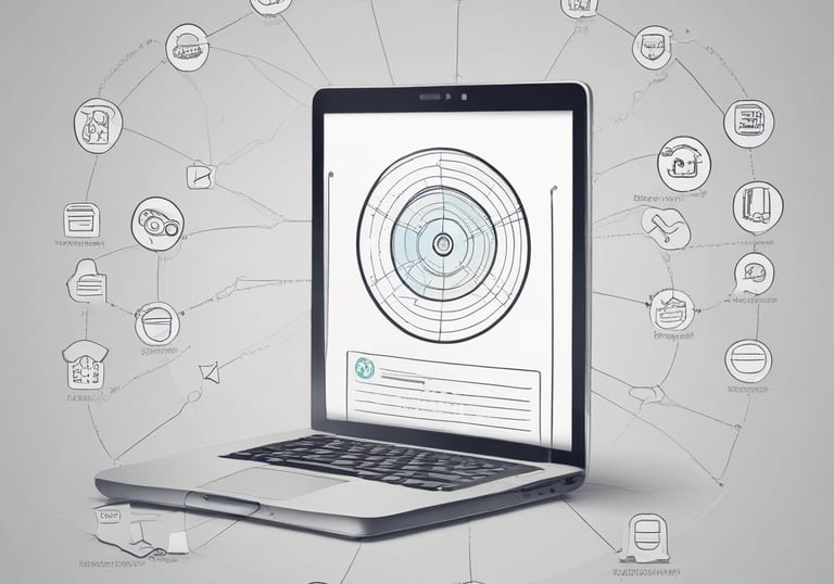 a man riding a skateboard down a street next to tall buildings