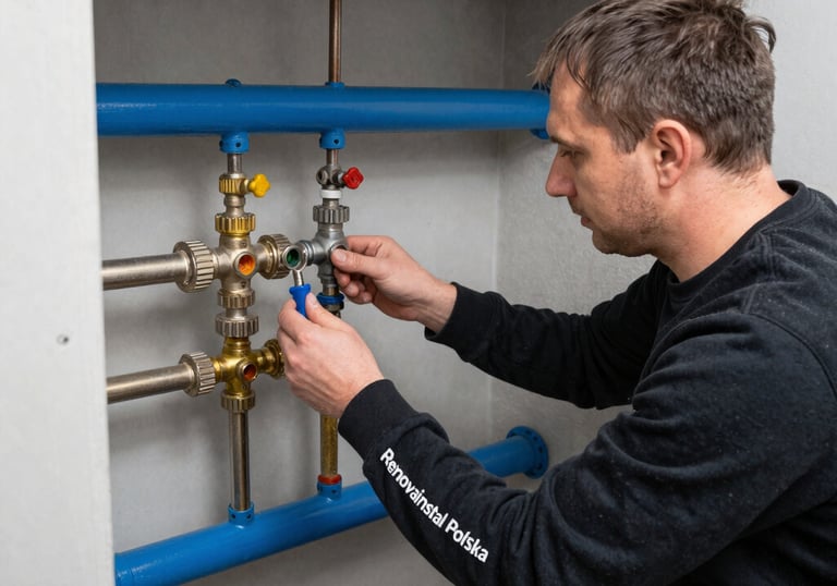 A sleek, glass-like graphic showing interconnected electrical, gas, and water symbols.