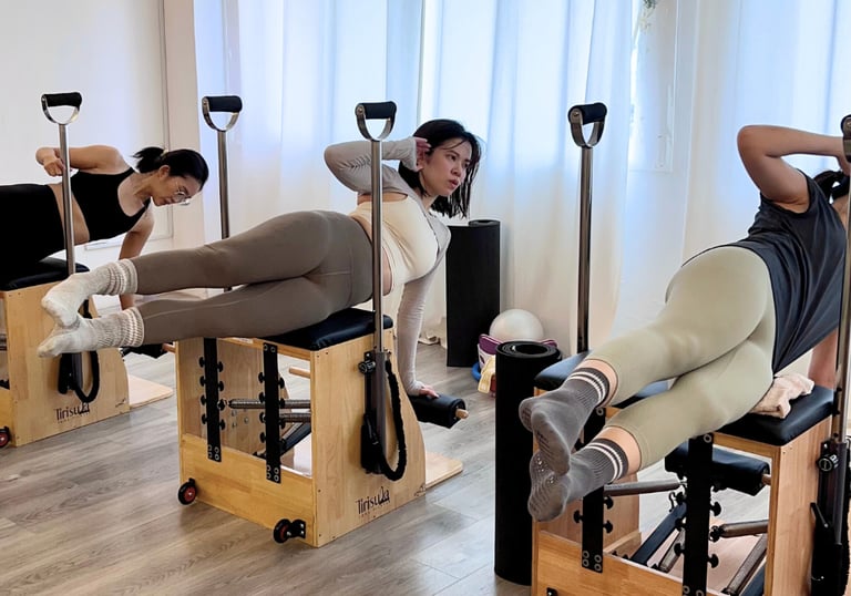 Group Pilates Wunda Chair Classes Singapore