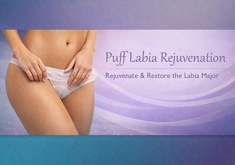 Non-surgical labial puff vaginal rejuvenation treatment to restore vulvar volume at a women’s health