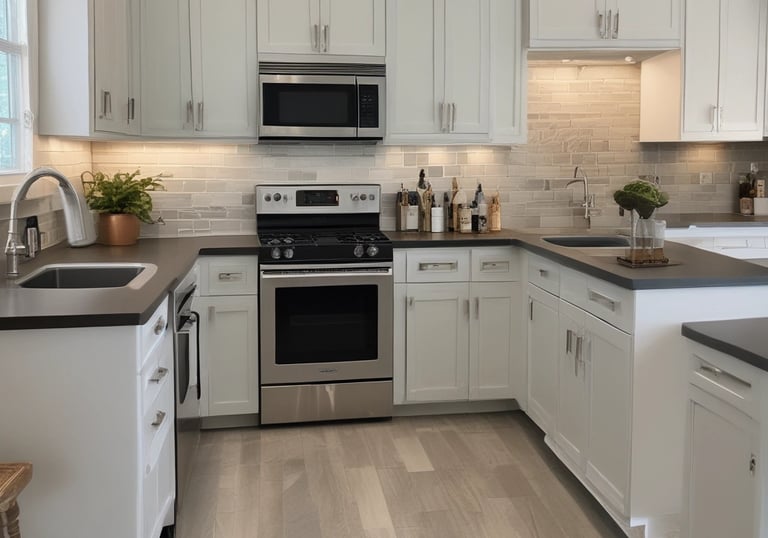 Detailed brushwork on crown molding and baseboards in a cozy room.