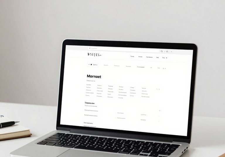 Person planning workflow on paper at a tidy desk.