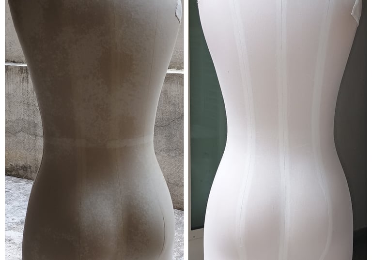 higienizacao-de-manequim-antes-e-depois