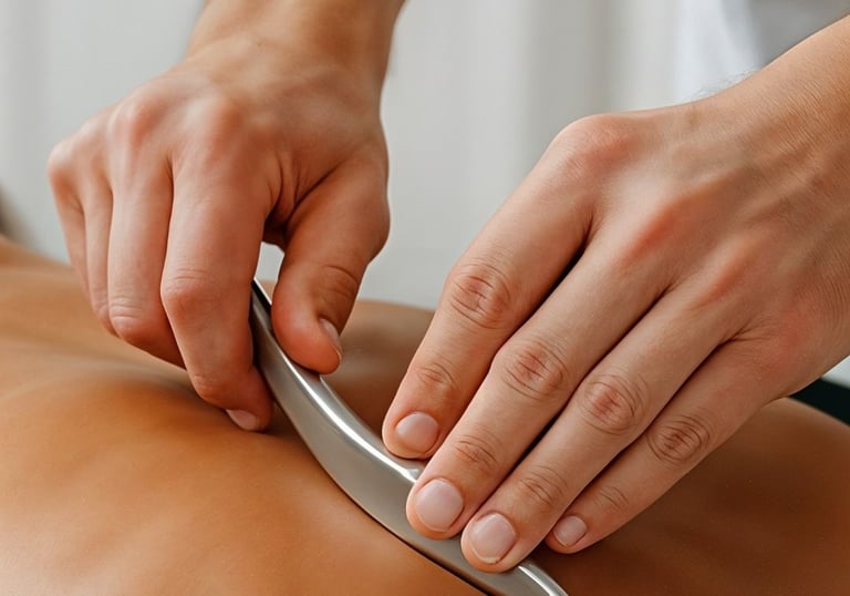 Liberação miofascial para redução de tensões e rigidez muscular