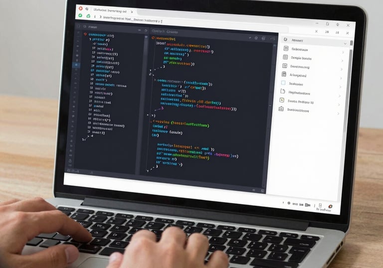 a man riding a skateboard down a street next to tall buildings