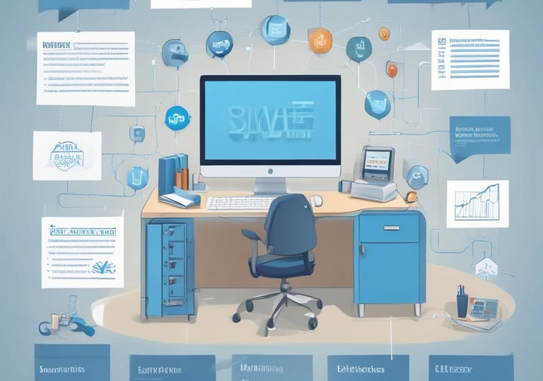 man standing in front of people sitting beside table with laptop computers