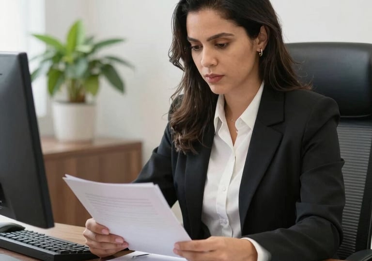 A courtroom scene with a lawyer presenting a case focused on consumer rights.