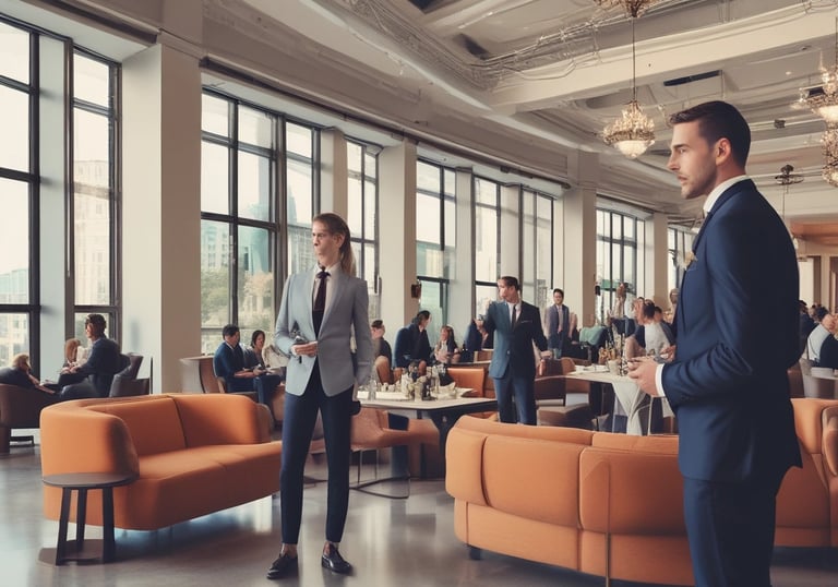 A professional setting showcasing operational support activities.