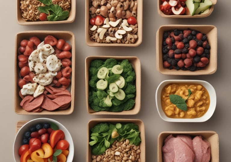 A variety of dietary options including vegetarian and gluten-free dishes.