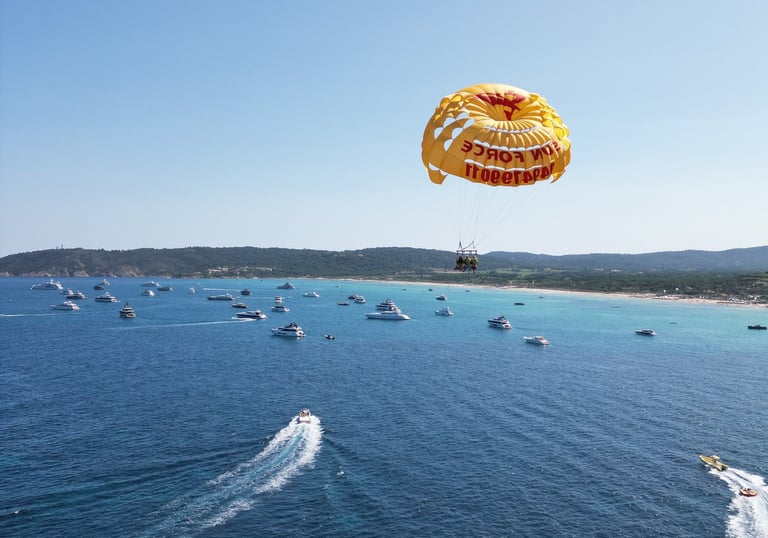 panorama unique en parachute ascensionnel