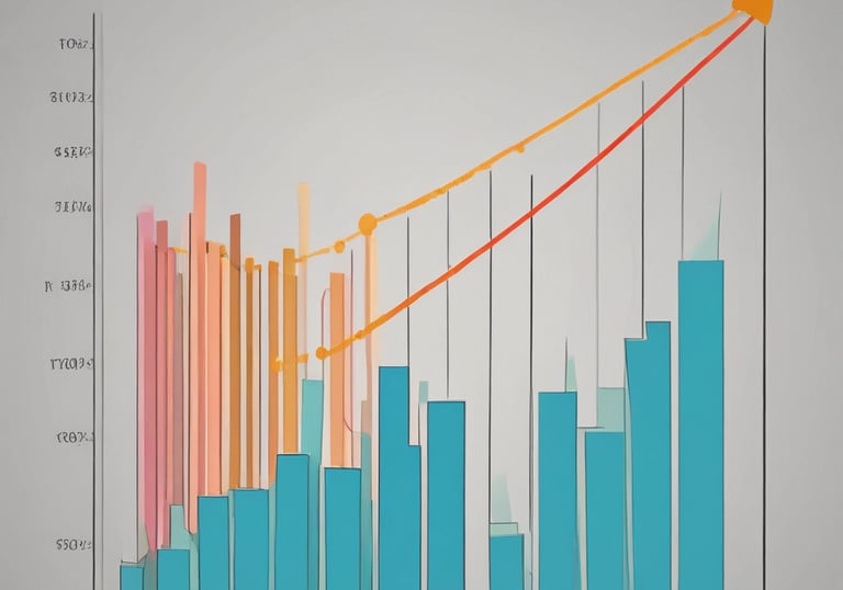 a man riding a skateboard down a street next to tall buildings