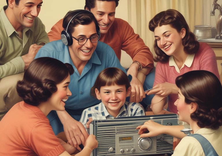 Listeners tuning in from different parts of Panama, smiling and engaged.