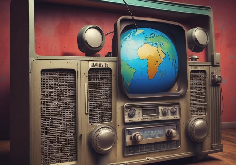 Volunteers setting up equipment outdoors during a community outreach event.