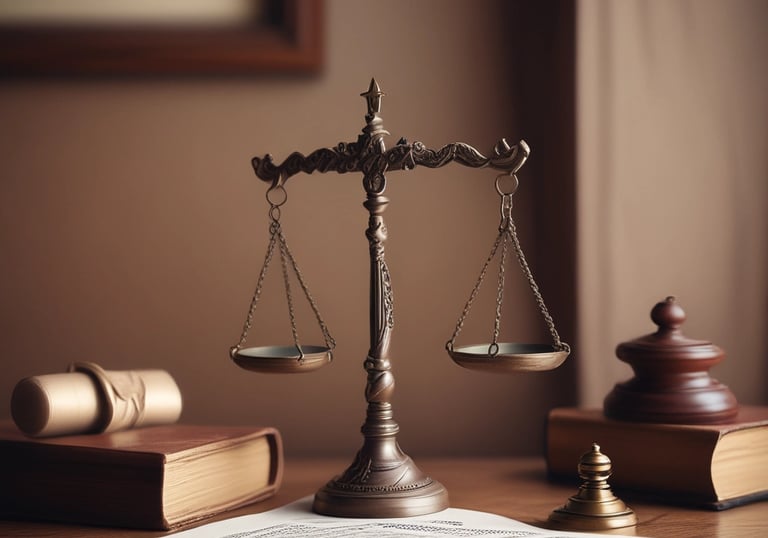 Stacks of patent documents and technical drawings spread out on a wooden desk.