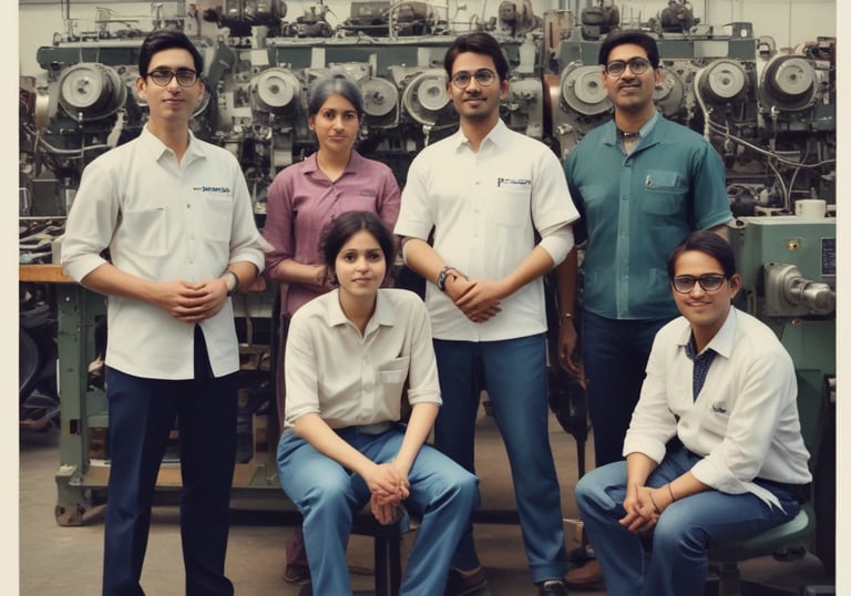 Recruitment specialist discussing candidate fit with plant management team.