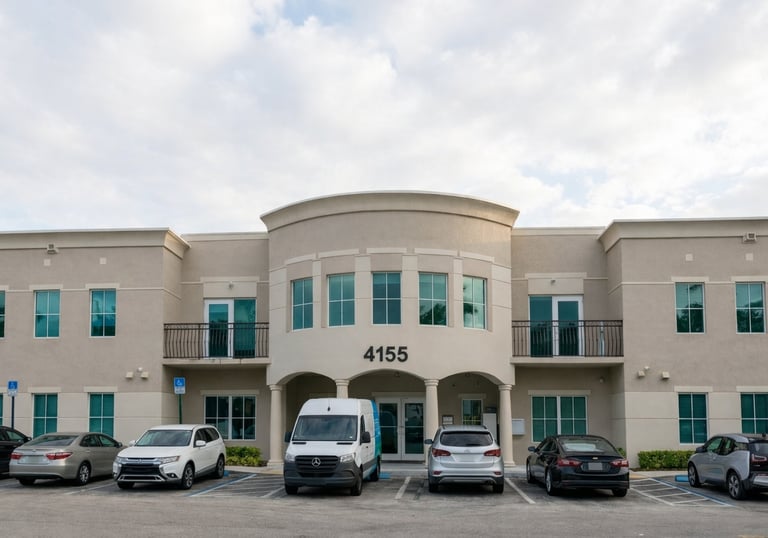 Ubicación de Golden Pineapple Group LLC en Miami, expertos en logística B2B, servicios de prep y dis